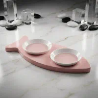 ظرف غذای گربه طرح ماهی