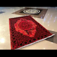 فرش ۱۲ متری ساویس مشهد نقره طلایی قرمز