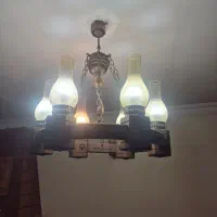 لوستر چوبی|لوستر و چراغ آویز|تهران, شهرک دانشگاه|دیوار