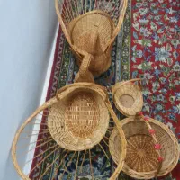 سبد یلدا حصیری قو ۴ عدد|صنایع دستی و سایر لوازم تزئینی|مشهد, دریادل|دیوار