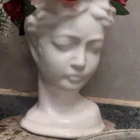 جا گلدونی مجسمه سر  گلدان