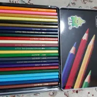 مداد 24 رنگی خارجی کاملا نونو جعبه فلزی