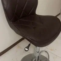 صندلی کانتر چرم جکدار