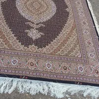 چهل رج جفت شش سرمه ای و نه متر ..گل ابریشم|فرش|خوی, |دیوار