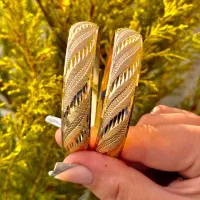 النگوپهن طلاروس طرح برگی کپی طلا باضمانت نامه کتبی