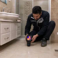 نشتی نشتیابی لوله کشی  با دستگاه صوتی تصویری