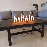 میز آتش دان گازی و ذغالی