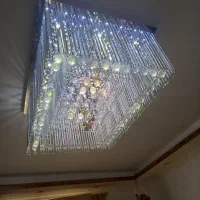 لوستر در حد نو سالم واستیل کنترل دار  سه حالت  روش|لوستر و چراغ آویز|رشت, کوی حسینی|دیوار