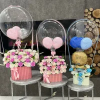 باکس گل نوزادی/سبدگل گهواره/دسته گل نوزادی/مصنوعی