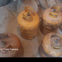 چهار عدد کپسول ایران گاز با چهار عدد شیر گاز