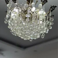 لوستر ده شاخه جنس برنج کاملا سالم