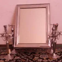 آیینه وشمعدان تمیزومرتب