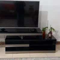میز تلویزیون مشکی و طوسی نو