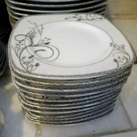 سرویس چینی غذاخوری ۱۸ نفره مارک توس طرح آلمان|ظروف سرو و پذیرایی|قم, پشت انبار نفت|دیوار