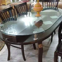 میز ناهار خوری در حد نو شش نفره|میز و صندلی غذاخوری|صدرا-فارس, فاز ۱|دیوار