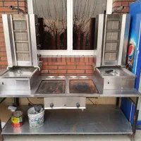 دستگاه کباب ترکی رومیزی به همراه میز سفارشی