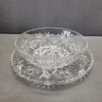 میوه خوری و دیس بزرگ آمریکایی کریستال|ظروف سرو و پذیرایی|تهران, نیروی هوایی (پیروزی)|دیوار