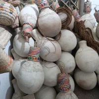 سر جهله و گراشی سفالی کدوک ، کوزه اب ، کندوک