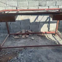 میز بزرگ کلا فلز و محکم با دو کشوی فلزی