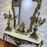 آینه و شمعدان برنز|کلکسیون اشیاء عتیقه|فردیس, قریشی|دیوار