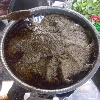 سبزی سرخ کرده ،سبزیجات محلی ،آبلیمو