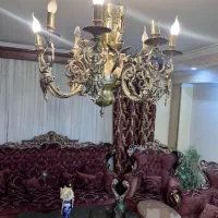 یک جفت لوستر برنز ۸ شاخه|لوستر و چراغ آویز|اصفهان, سیچان|دیوار
