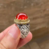 انگشتر عقیق مخارج کاری شده|کلکسیون اشیاء عتیقه|اردبیل, |دیوار