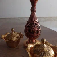 گلدان مسی قلم سیاه