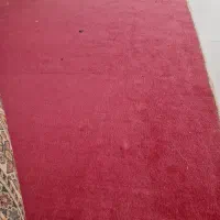 موکت جنس خوب رنگ سرخ آبی سالم