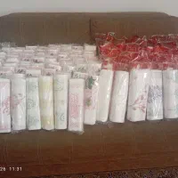 سفره سفید و طرح دار یکبار مصرف