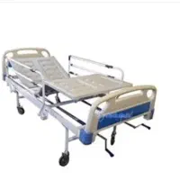 تخت بیمارستانی سه شکن ABS همراه تشک 4 تیکه 5 سانت