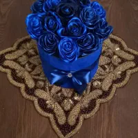 باکس گل مصنوعی با روبان