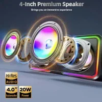 اسپیکر کارائوکه  با ۲ میکروفون|سیستم صوتی خانگی|تهران, تهرانپارس جنوبی|دیوار