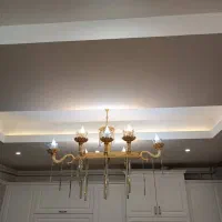 لوستر طلا سفید|لوستر و چراغ آویز|ارومیه, |دیوار