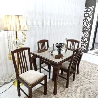میزوصندلی ناهارخوری غذاخوری ۴نفره چوبی درحدنونو