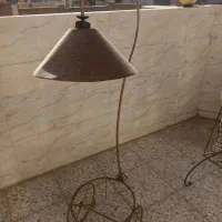 آواژور و قاب آینه فرفوژه|چراغ خواب و آباژور|اصفهان, شهرک کاوه|دیوار