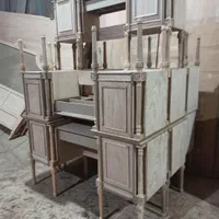 تخت خواب چوبی دو نفره ونوجوان ست کامل|تخت و سرویس خواب|پردیس, سیاه سنگ|دیوار