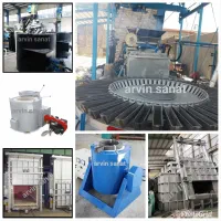 کوره بوته ای جکدار دوار ذوب آلومینیوم القایی رانی