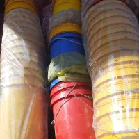 سطل نو سه رنگ|ظروف نگهدارنده، پلاستیکی، یک‌بارمصرف|اشتهارد, |دیوار