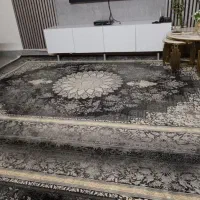 فرش شیک طوسی طلایی
