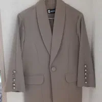 کت و شلوار ست رنگ خاکی