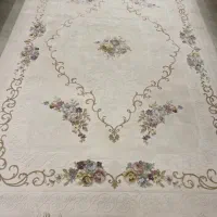 یک جفت فرش سفید ترک مینیمال|فرش|کرمانشاه, |دیوار