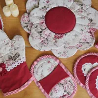 دوخت سرویس آشپزخونه|سفره، حوله، دستمال آشپزخانه|قم, چهار مردان|دیوار