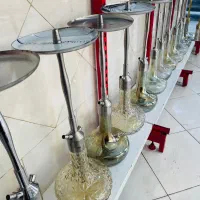 قلیان کرنو تنه نقره ای
