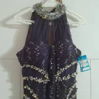 پیراهن مجلسی سنگ دوزی شده