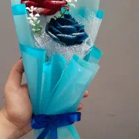 دوشاخه گل مخملی و زیبا 200