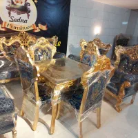 مبل سلطنتی ۷نفره همراه ناهارخوری مناسب جهاز