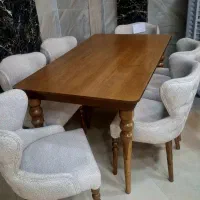 میز ناهارخوری 8نفره مدل چستر کاملا نو، چوب راش|میز و صندلی غذاخوری|زاهدان, |دیوار