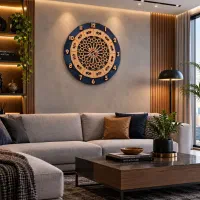 ساعت دیواری دکوراتیو دست‌ساز ، قطر ۴۰ سانتی‌متر
