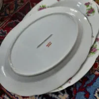 بشقاب پلو و خورشت خوری گل سرخ همراه با دیس